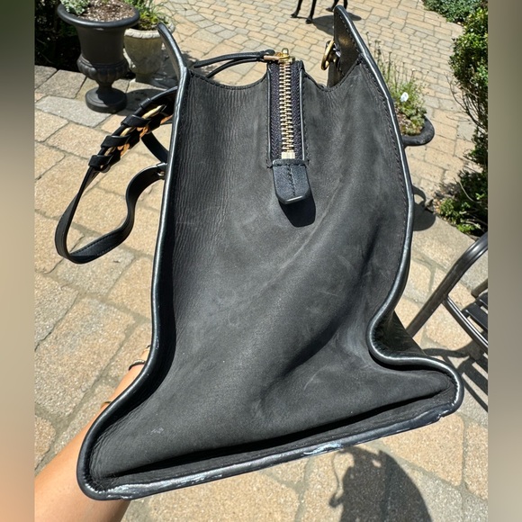 Tory Burch black braided strap work tote - Picture 6 of 10